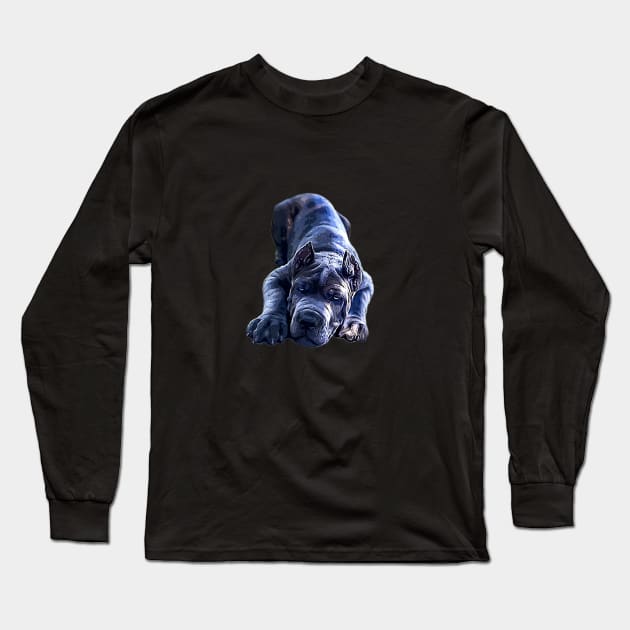 Cane Corso Sneak Up Long Sleeve T-Shirt by ElegantCat